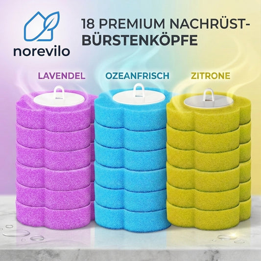 Norevilo CleanBrush Nachfüllköpfe – hygienischer Vorrat für deine WC-Reinigung